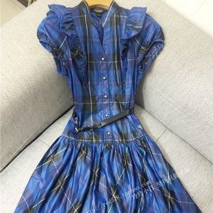 Eland checked skater dress